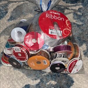 Assorted Ribbon Spools - Large Lot